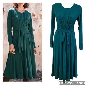 Peruvian Connection Green Celeste Dress Size M